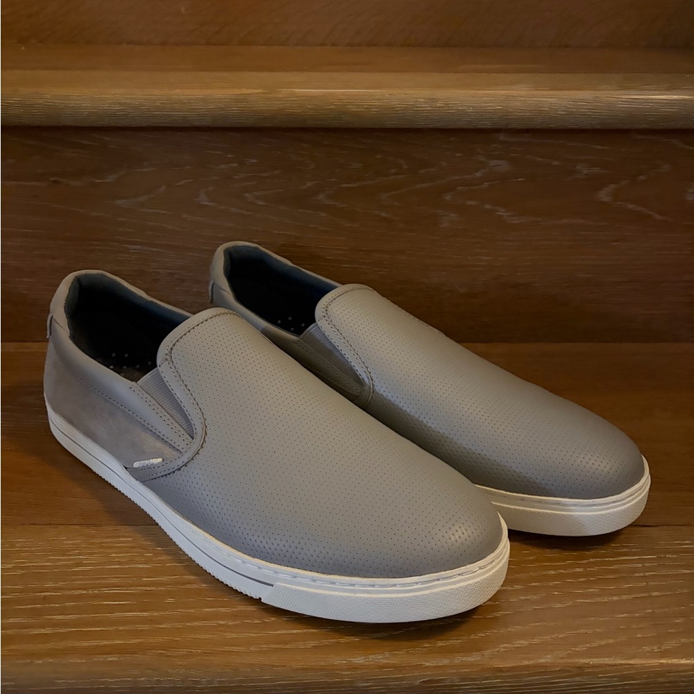 Ted Baker London Men's Gray Slip-On Loafers